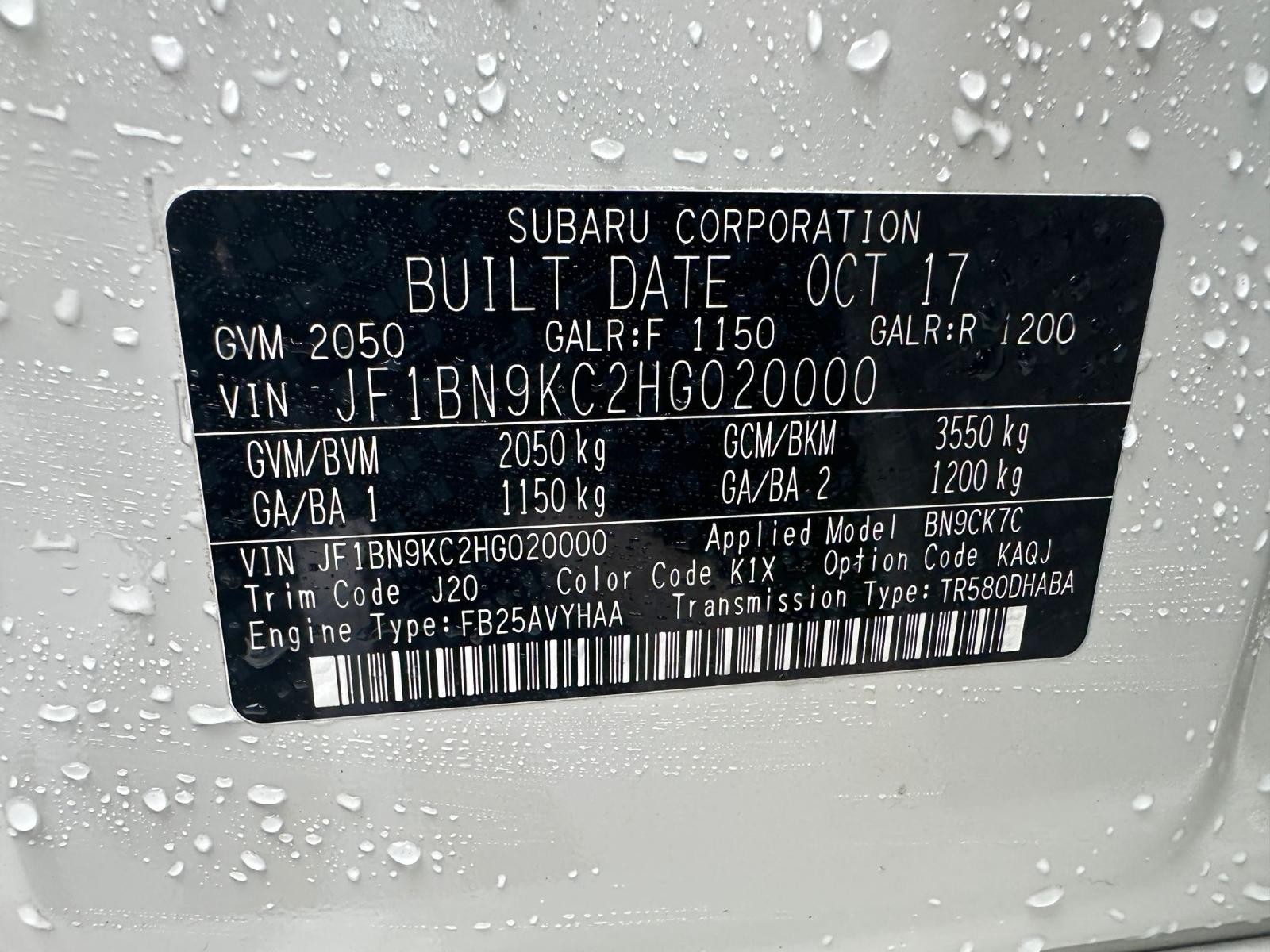 SUBARU LIBERTY 6TH GEN 08/2014-04/2021 LEFT FRONT DOOR WINDOW - Image 11