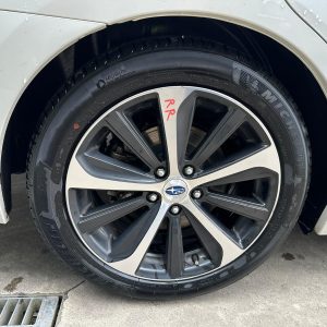 SUBARU LIBERTY 6TH GEN 08/2014-04/2021 RIGHT REAR WHEEL ALLOY FACTORY 18X7.5IN
