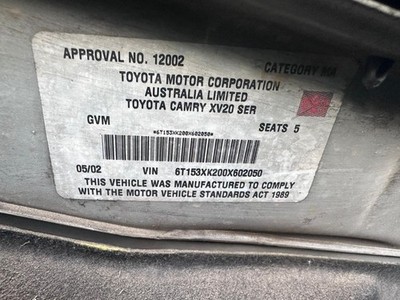 TOYOTA CAMRY SK20 08/1997-08/2002 BRAKE BOOSTER 3.0L PETROL V6 1MZ - Image 12