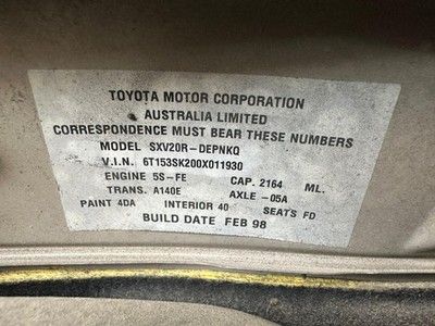 TOYOTA CAMRY SK20 07/1997-09/2000 LEFT SIDE REAR GARNISH BOOTLID LAMP - Image 12