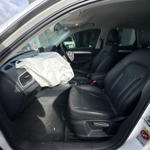 AUDI Q3 8U 03/2012-12/2018 LEFT FRONT SEAT LEATHER BLACK