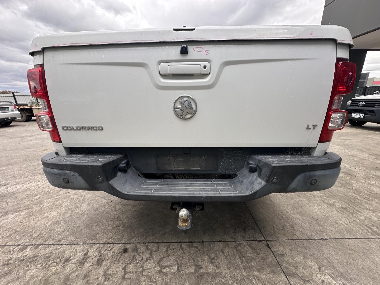 HOLDEN COLORADO RG 01/2012-06/2016 REAR BUMPER WITH BLACK STEP TYPE