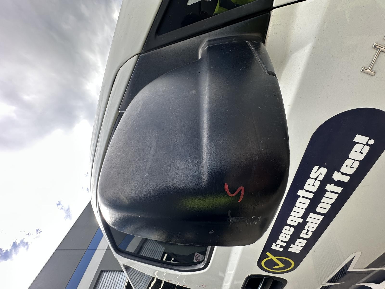 HYUNDAI ILOAD/IMAX 2007-2021 RIGHT DOOR MIRROR TQ, MANUAL FOLDING TYPE, BLACK, 1