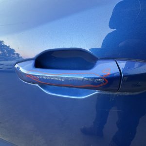 LDV T60 SK8C 07/17-25 LEFT REAR OUTER DOOR HANDLE BLUE NON KEYLESS ENTRY TYPE
