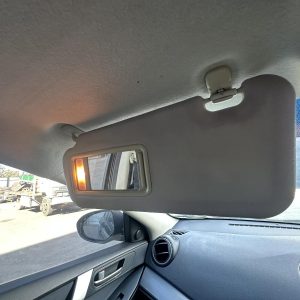 MAZDA 3 BL 04/2009-10/2013 LEFT SIDE SUN VISOR WITH LIGHT AND MIRROR TYPE