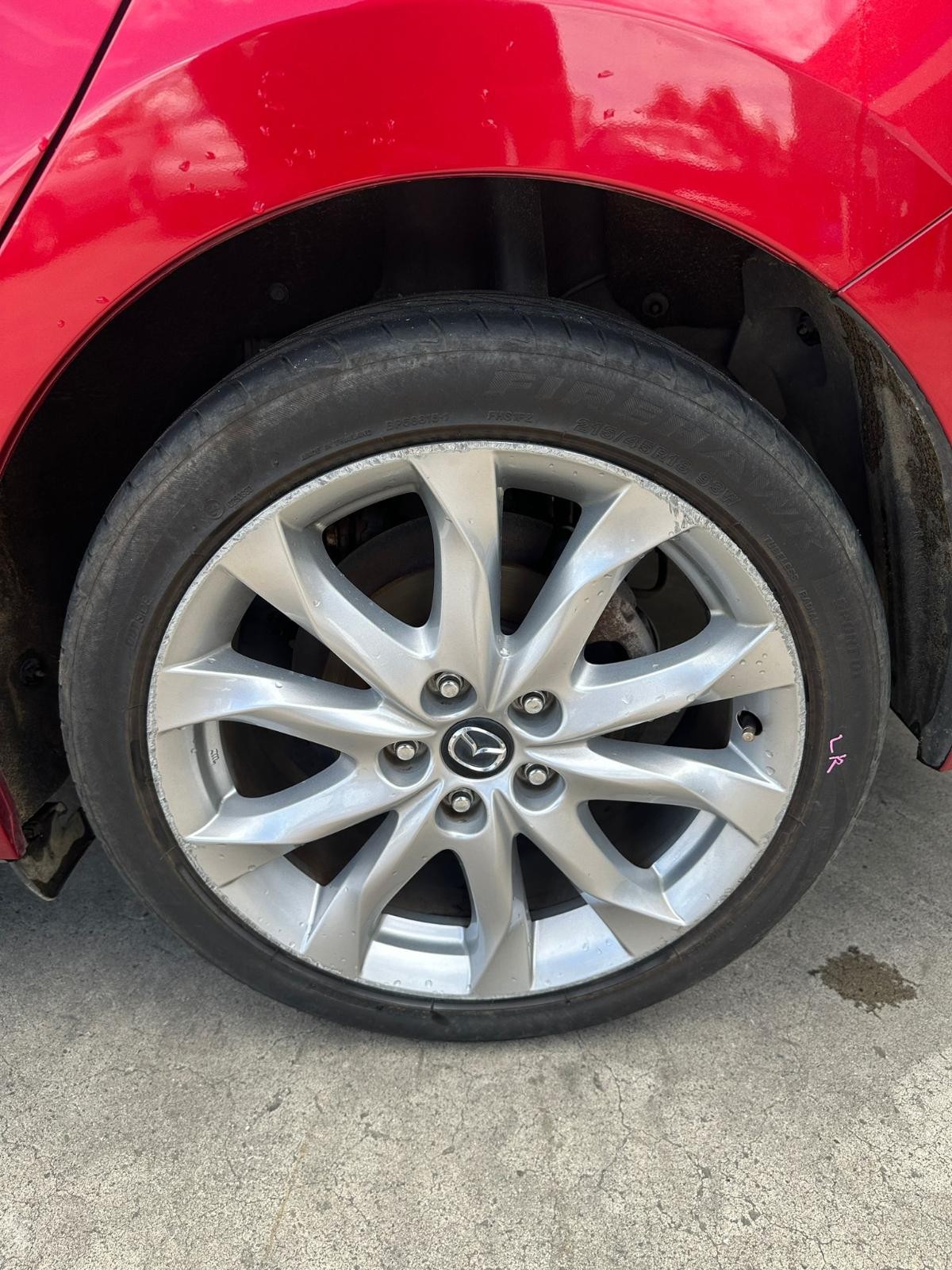 MAZDA 3 BM 11/2013-05/2016 LEFT REAR WHEEL ALLOY FACTORY 18X7.0IN SP25
