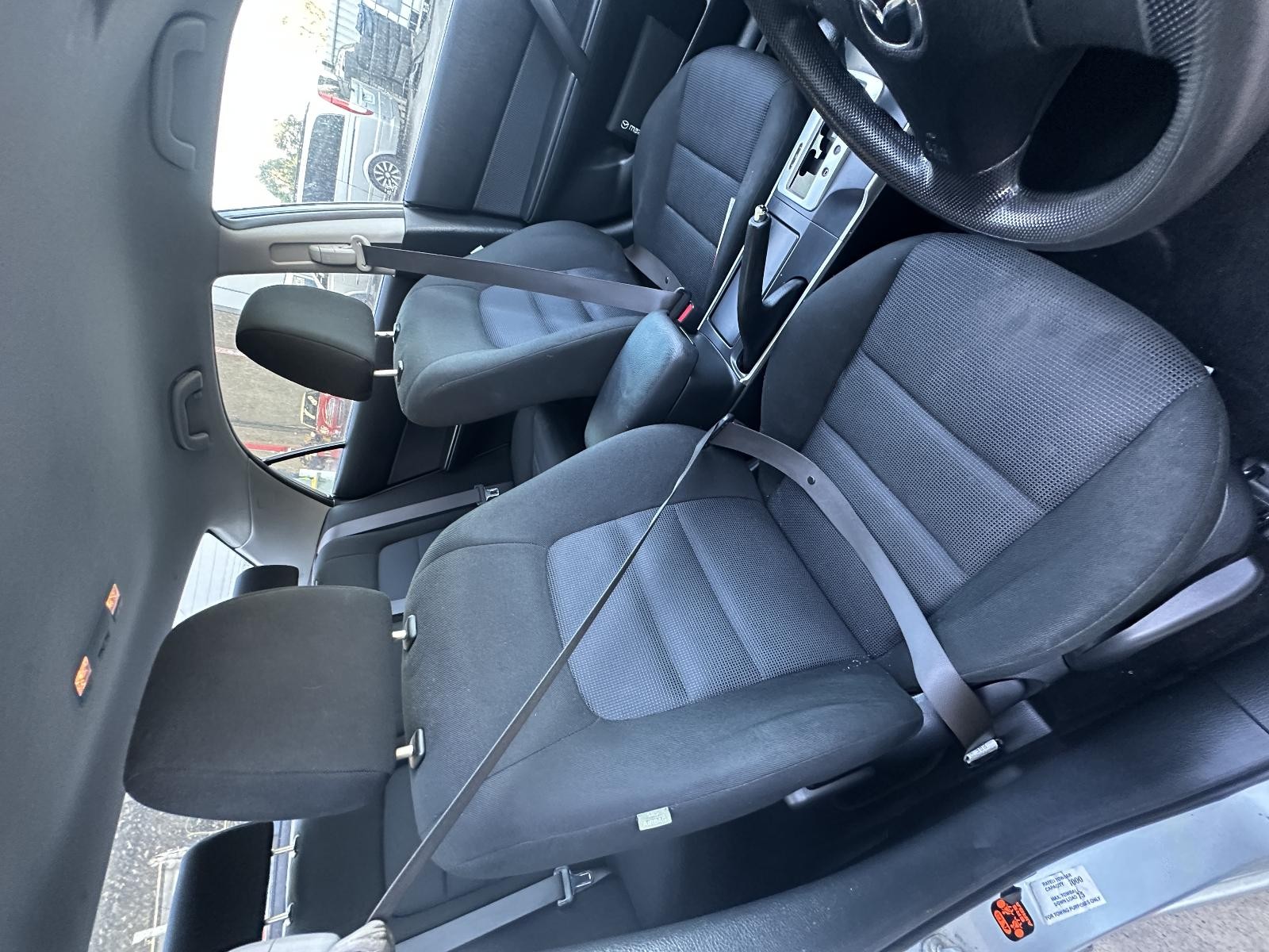 MAZDA 6 2002-2008 SEAT BELT RH FRONT, SEAT BELT ONLY (NO STALK), BLACK, GG/GY, 0