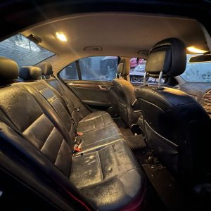 MERCEDES C CLASS W204/S204 07/2007-07/2014 RIGHT REAR 2ND SEAT LEATHER BLACK