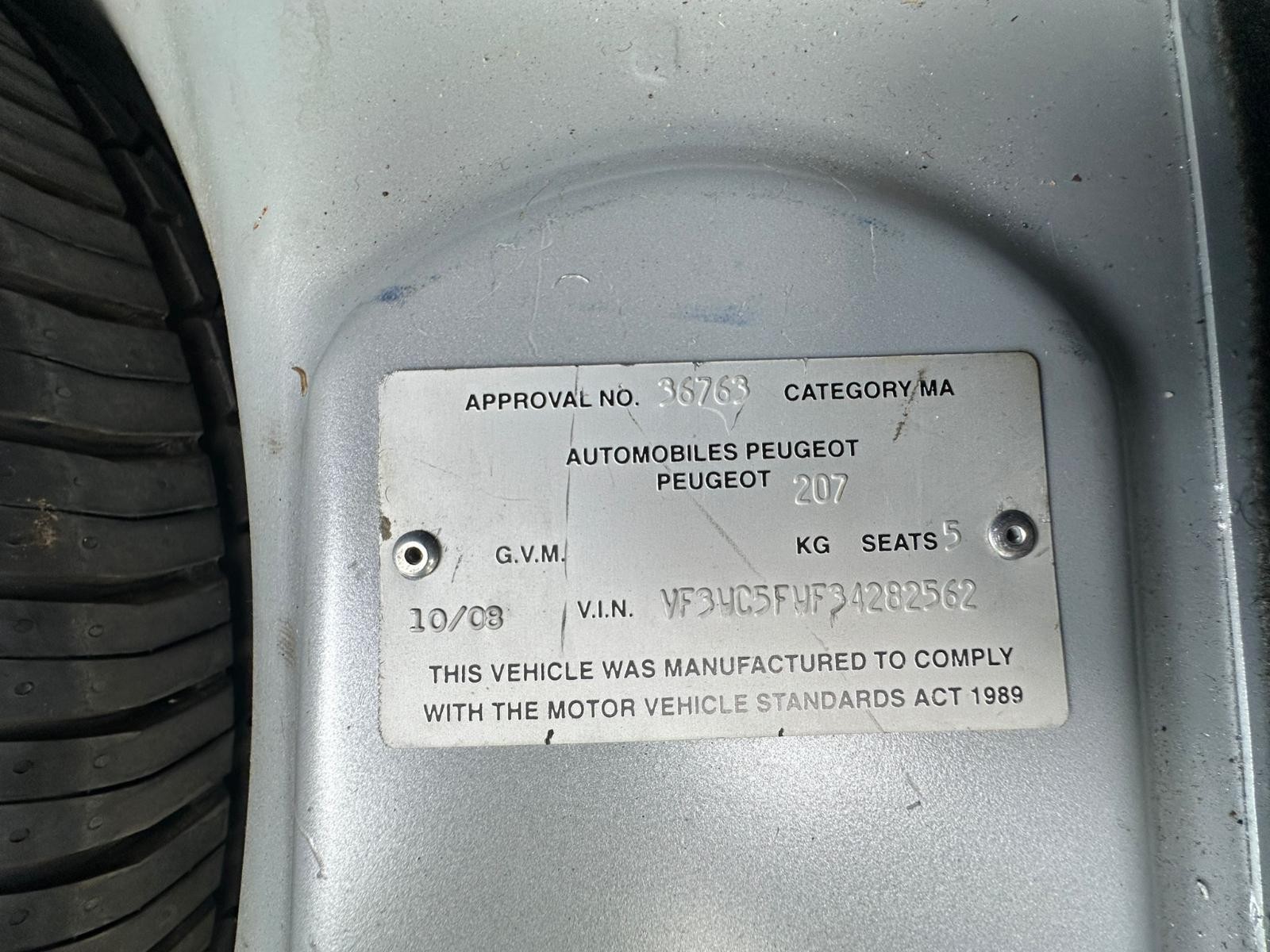 PEUGEOT 207 A7 04/2006-12/2012 RIGHT FRONT WINDOW REG/MOTOR POWER P/N 9222 X0 - Image 12