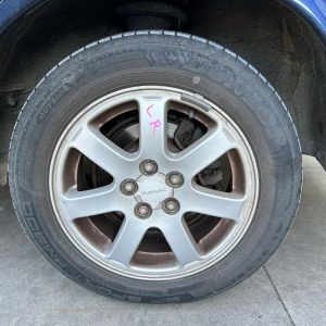 SUBARU IMPREZA 10/2000-06/2007 LEFT REAR WHEEL ALLOY FACTORY 15X6IN 7 SPOKE
