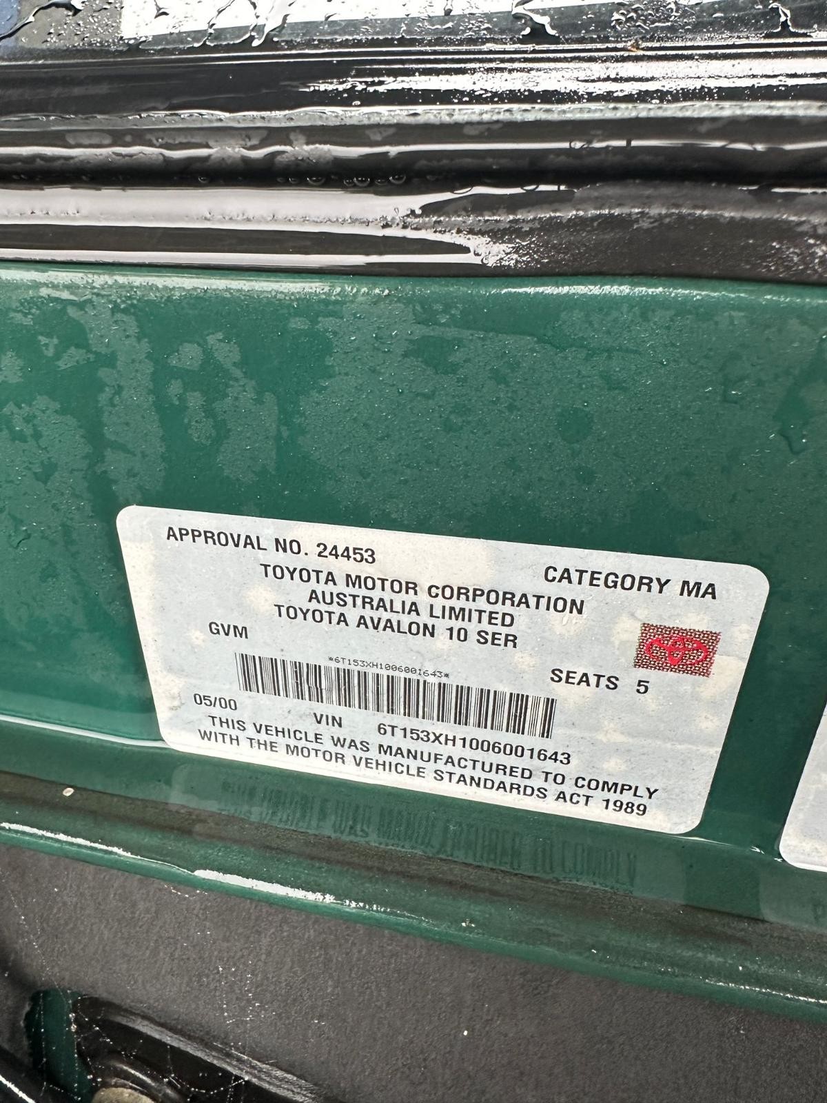 TOYOTA AVALON MCX10R 07/2000-06/2005 FRONT WIPER MOTOR - Image 12