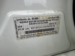 Nissan Altima 2013 White Auto Petrol