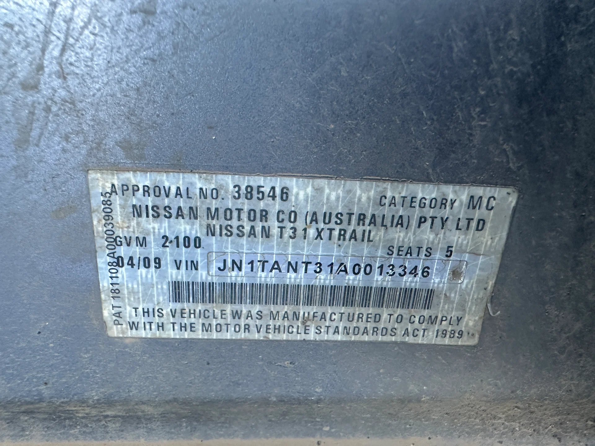 Nissan Xtrail 2009 Grey Auto Petrol