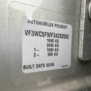 Peugeot 207 2008 Grey Auto Petrol