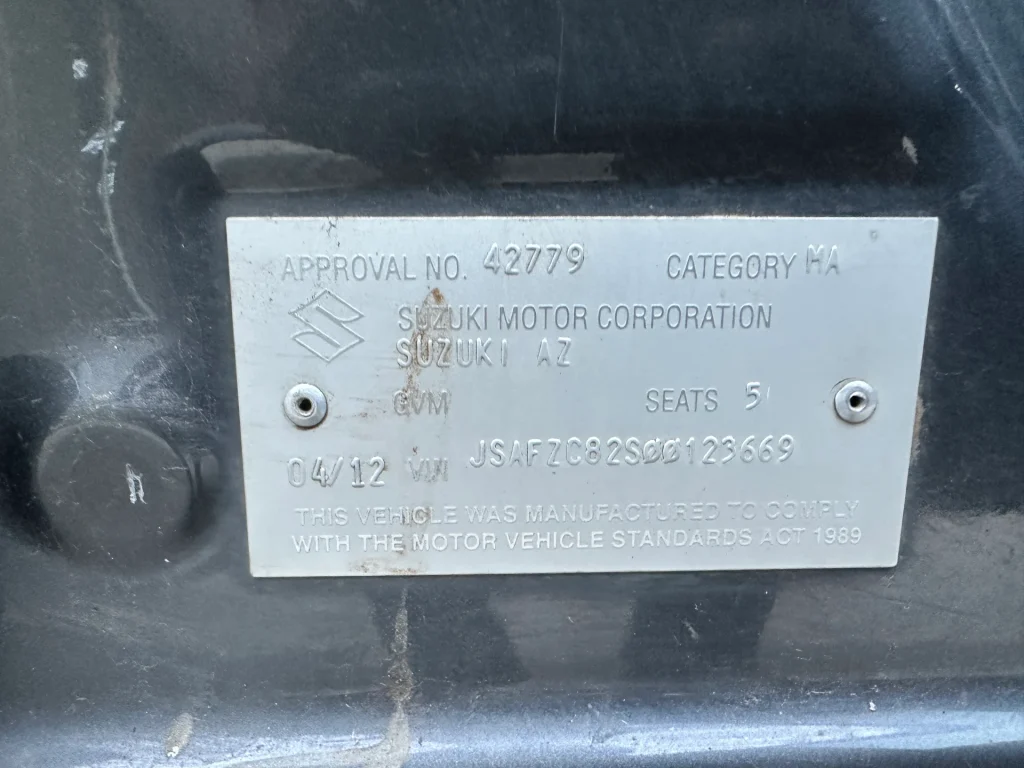 Suzuki Swift 2012 Grey Manual Petrol