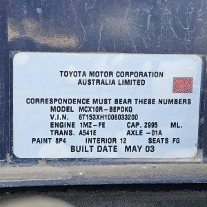 Toyota Avalon 2003 Blue Auto Petrol