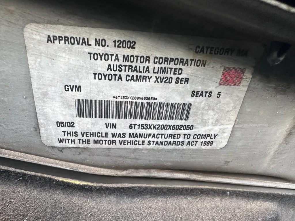 Toyota Camry 2002 Silver Auto Petrol