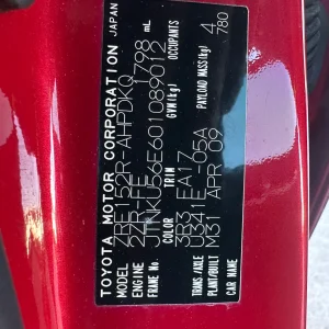 Toyota Corolla 2009 Red Auto Petrol