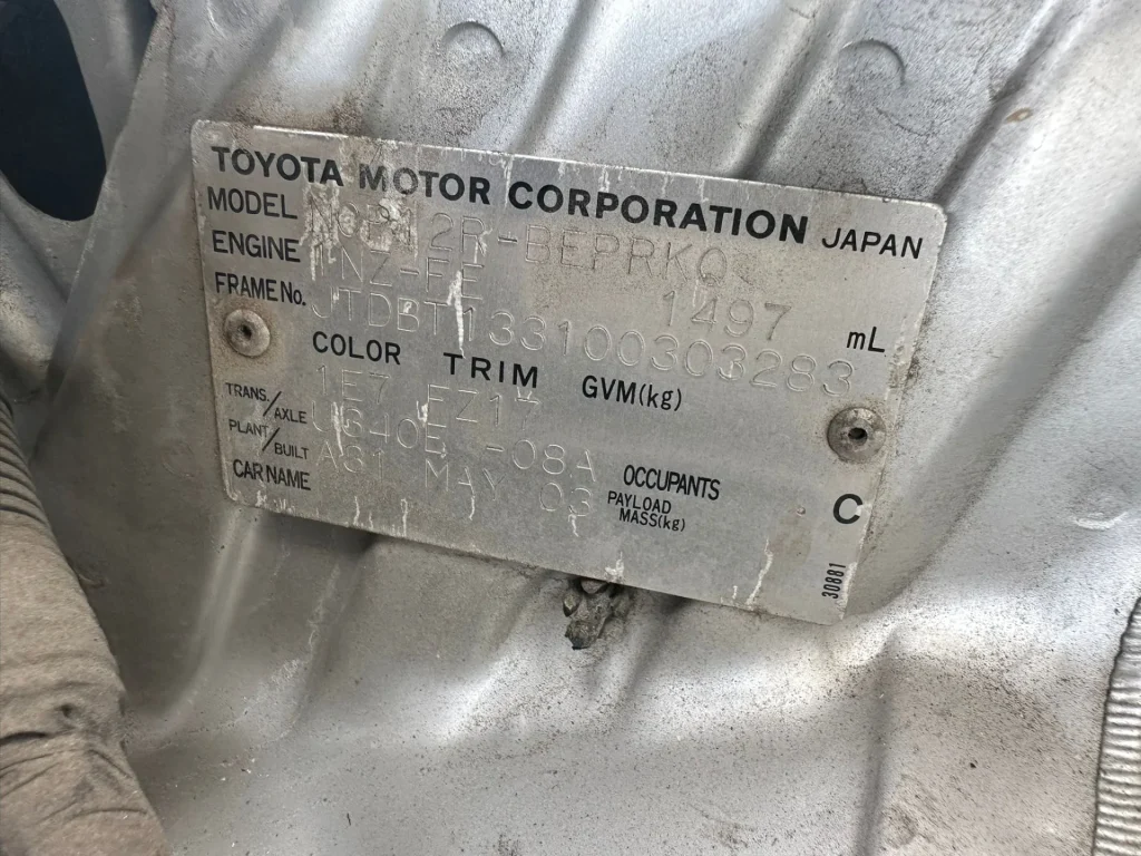 Toyota Echo 2003 Silver Auto Petrol