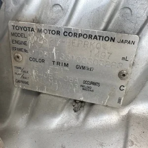 Toyota Echo 2003 Silver Auto Petrol