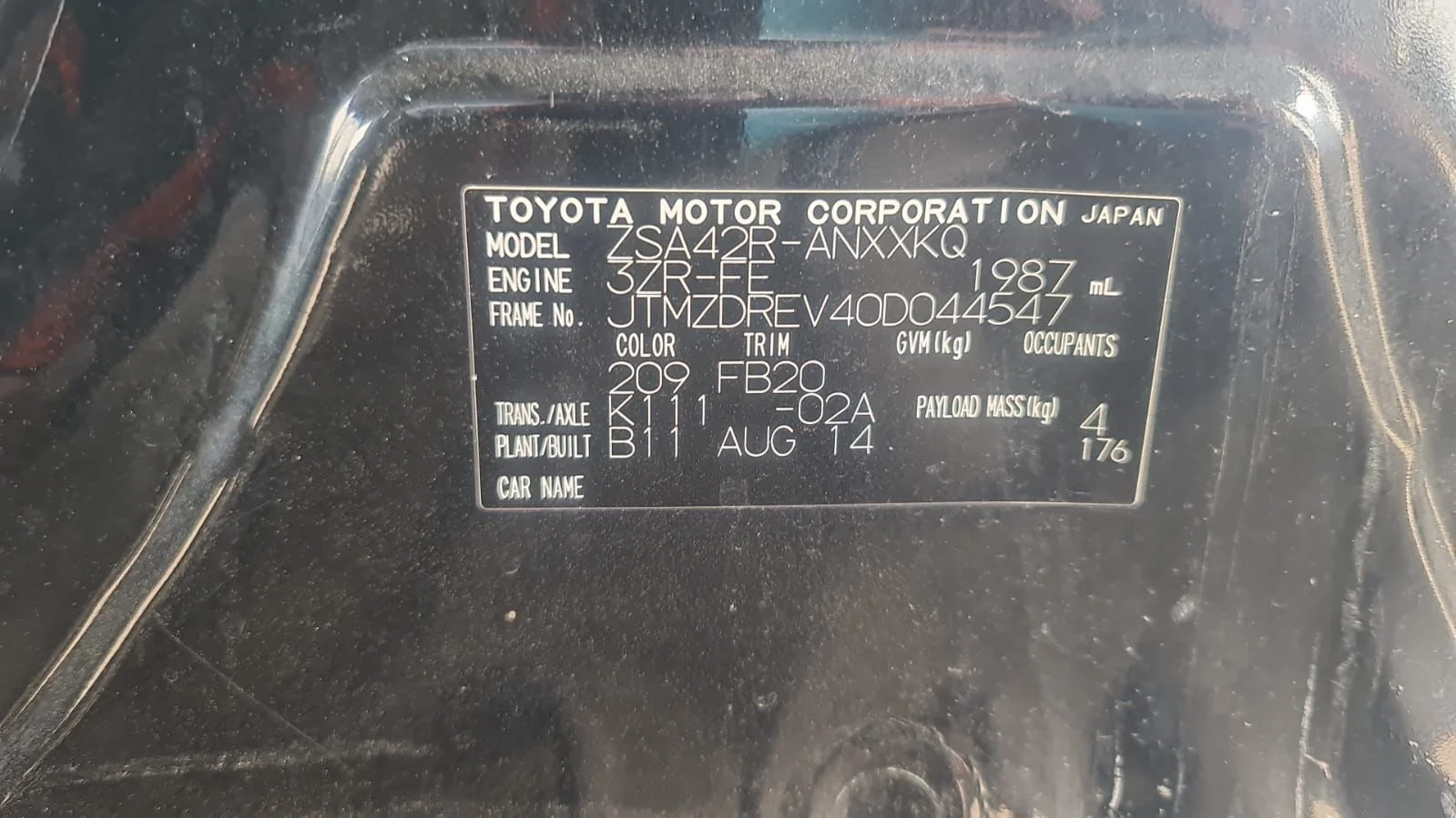 Toyota Rav4 2014 Black Auto Petrol