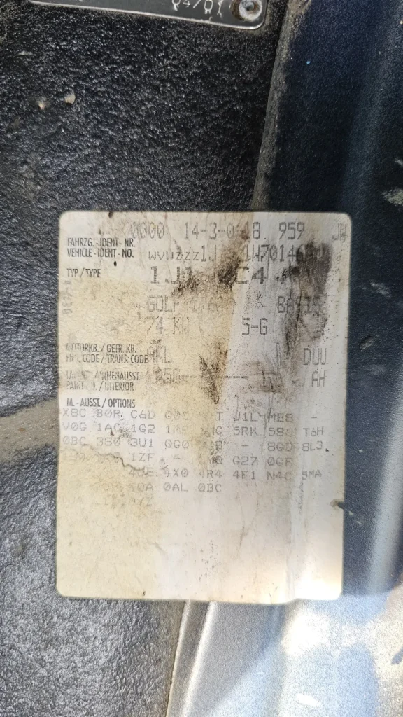 Volkswagen Golf 2001 Black Manual Petrol