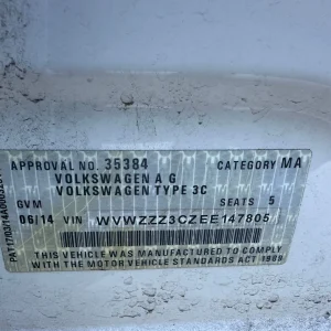 Volkswagen Passat 2014 White Auto Petrol